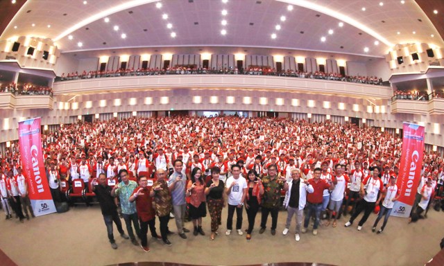 Canon PhotoMarathon Indonesia 2018 Di Auditorium Driyarkara Universitas Sanata Dharma Yogyakarta.