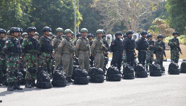 Lanud Adisutjipto Gelar Apel Pasukan Pengamanan KTT ASEAN ke-43