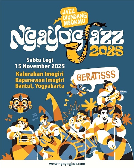 NGAYOGJAZZ Berlangsung Sabtu, 15 November 2025, Di Imogiri-Bantul