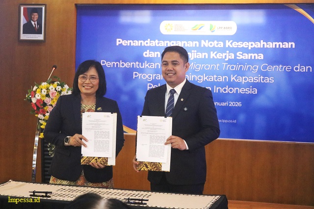 Kementerian Pelindungan Pekerja Migran Indonesia Tandatangani Kerjasama Strategis Dengan Holding PTPN dan LPP Agro Nusantara Yogyakarta