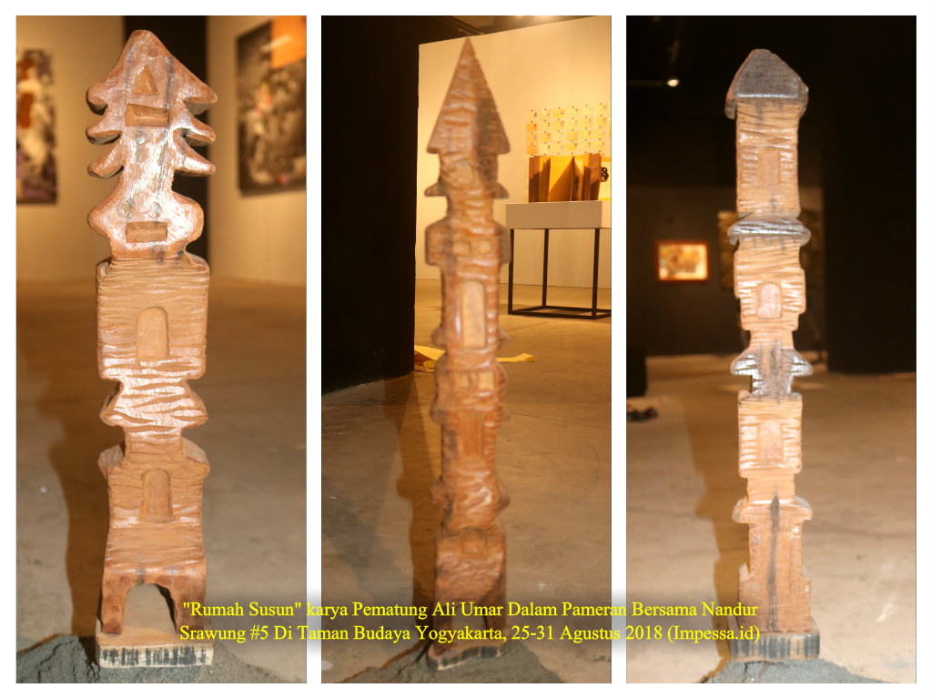 Rumah Susun Versi Pematung Ali Umar Di Pameran Nandur Srawung #5 Taman Budaya Yogyakarta