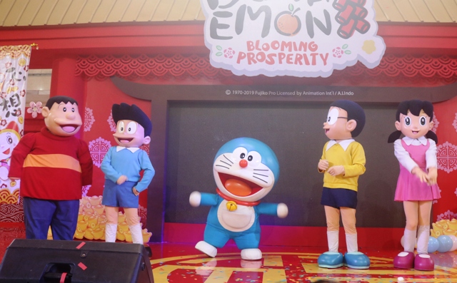 Tokoh Kartun Doraemon Aseli Tampil Di Plaza Ambarrukmo Yogyakarta.