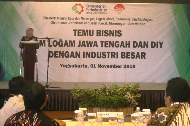 Sebanyak 50 IKM Logam Di DIY-Jateng, Ikuti Temu Bisnis Dengan Industri Besar, Di Yogyakarta.
