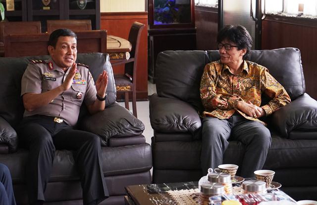 Rektor Universitas Muhammadiyah Yogyakarta Audiensi Ke Kapolda DIY Terkait Malam Resepsi Milad Muhammadiyah.