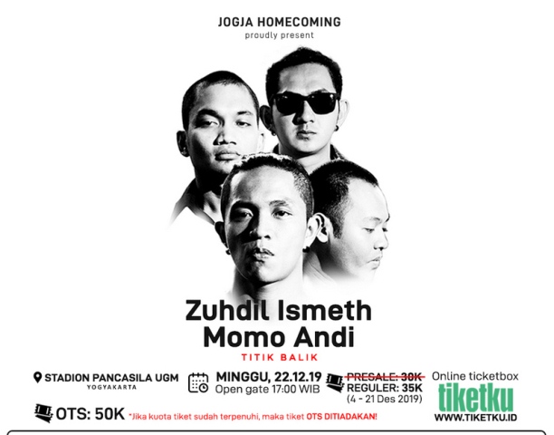 Empat Eks Personel Captain Jack Gelar Konser Di Stadion Pancasila UGM, Minggu, 22 Desember 2019