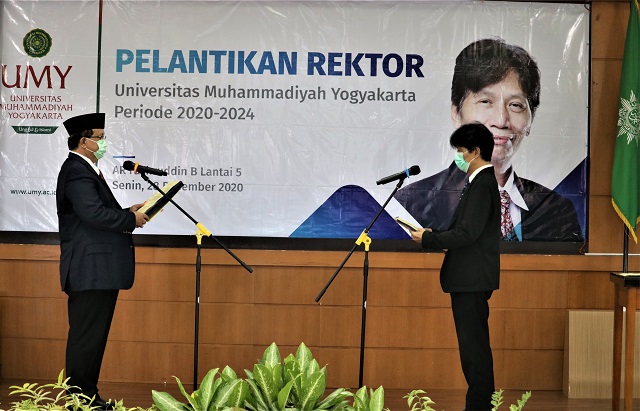 Dr Gunawan Budiyanto Lanjutkan Amanah Rektor UMY Periode 2020-2024