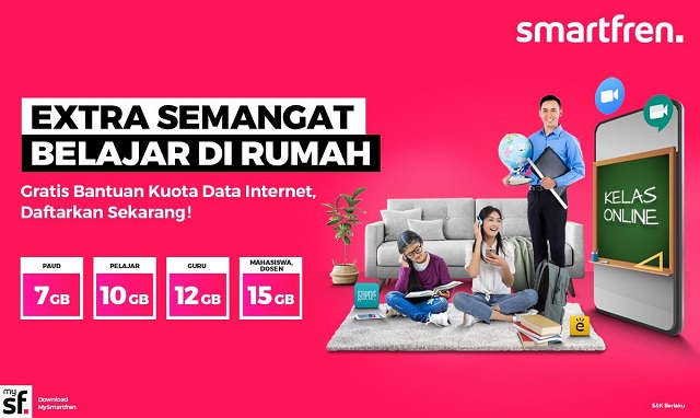 Smartfren Turut Sukseskan Penyaluran Bantuan Kuota Data Internet 2021