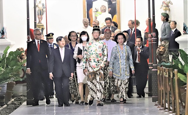 Sri Sultan HB X Sambut Kaisar Jepang Hironomiya Naruhito di Keraton Yogyakarta