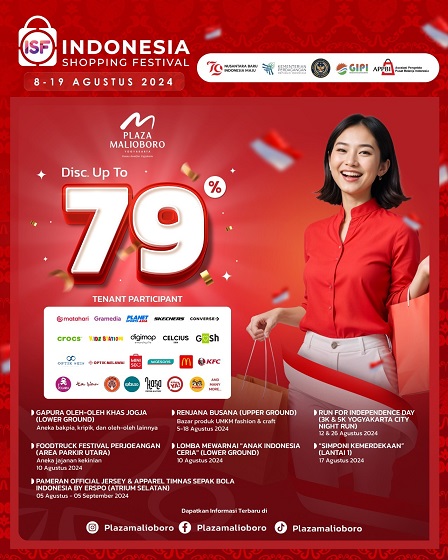 PLAZA MALIOBORO Yogyakarta Meriahkan Program Indonesia Shopping Festival 2024
