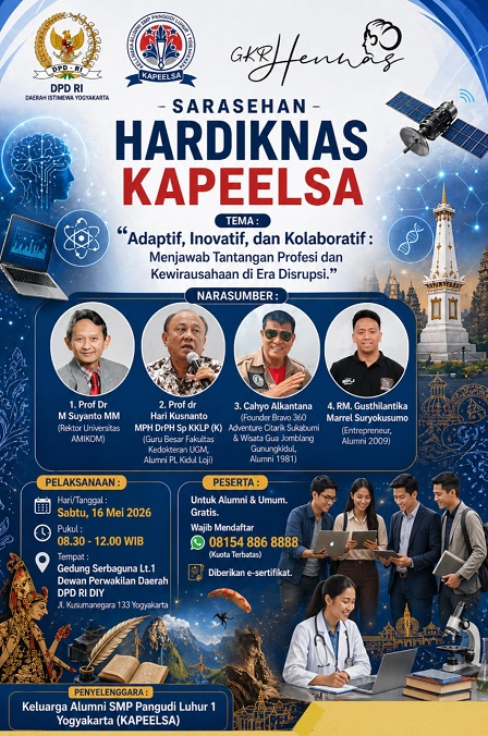 Alumni PANGUDI LUHUR Yogyakarta Gelar Sarasehan Hardiknas, Sabtu, 16 Mei 2026