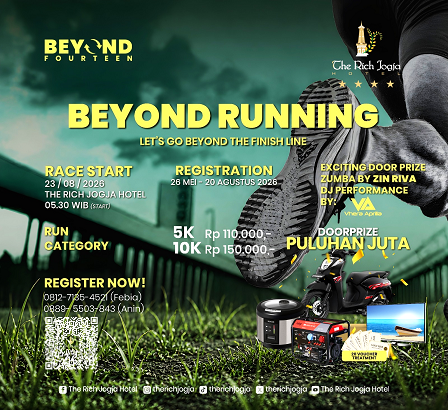 Rayakan Anniversary ke-14, THE RICH JOGJA Hotel Gelar BEYOND RUNNING 2026