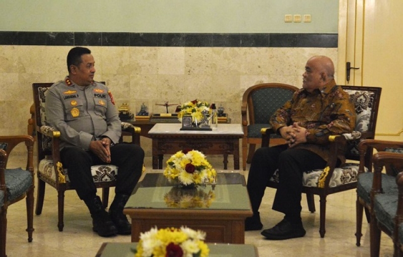 KAPOLDA BARU, Irjen Pol. LANGGENG PURNOMO Silaturahmi Ke Wagub DIY Di Gedhong Pareanom, Kompleks Kepatihan, Yogyakarta